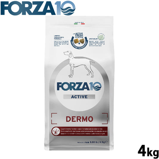 フォルツァ10 Forza10 ドッグフード デルモアクティブ ミディアム 皮膚・被毛ケア用食事療法食 4kg