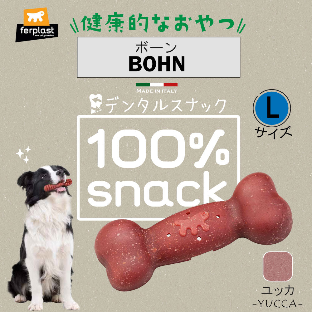 ファープラスト 犬用おやつ ベジタリアンデンタルスナック ボーン ユッカ L 2ピース デンタルガム デンタルケア 歯磨きガム