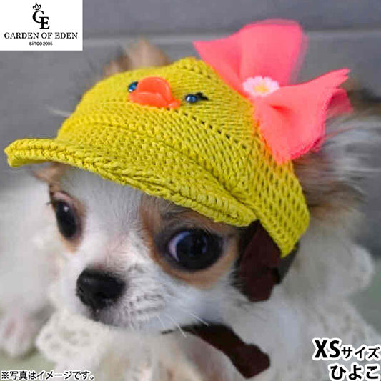 犬の帽子 ガーデンオブエデン アニマルメッシュ キャップ XS ひよこ