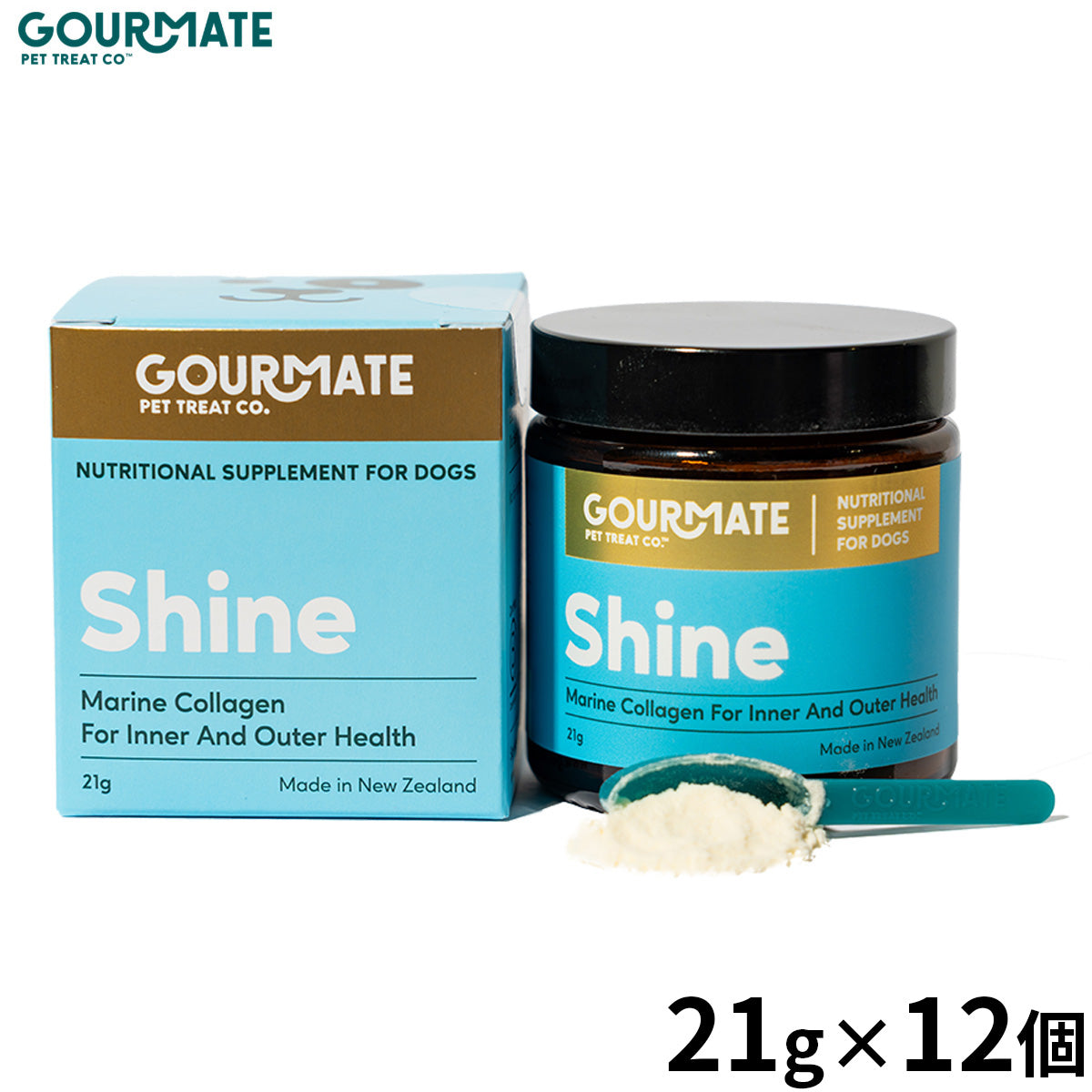GOURMATE グルメイト 犬猫用サプリメント シャイン皮膚被毛消化器サポート パウダー