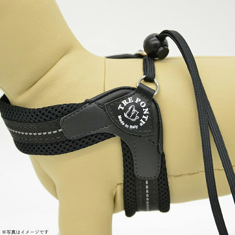 トレポンティ TREPONTI リベルタ ソフトメッシュ 小型犬用ハーネス 2号 ブラック【送料無料】