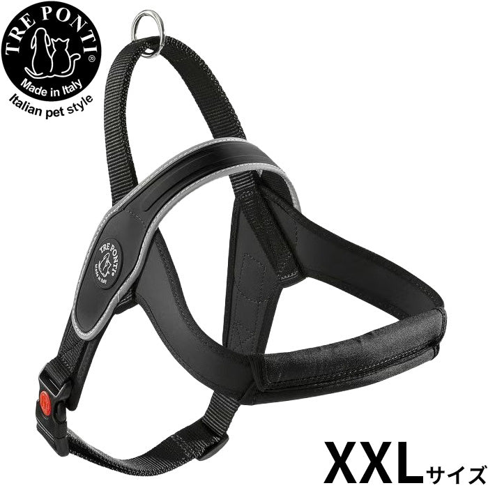 トレポンティ TREPONTI プリモ リフレクティブ ハーネス XL号 ブラック【送料無料】