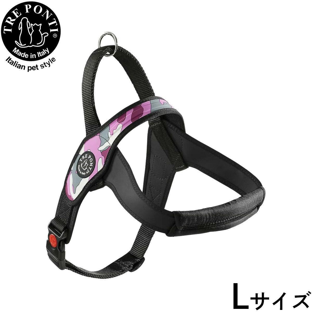 トレポンティ TREPONTI プリモ カモフラージュ ハーネス L号 ピンクカモ【送料無料】