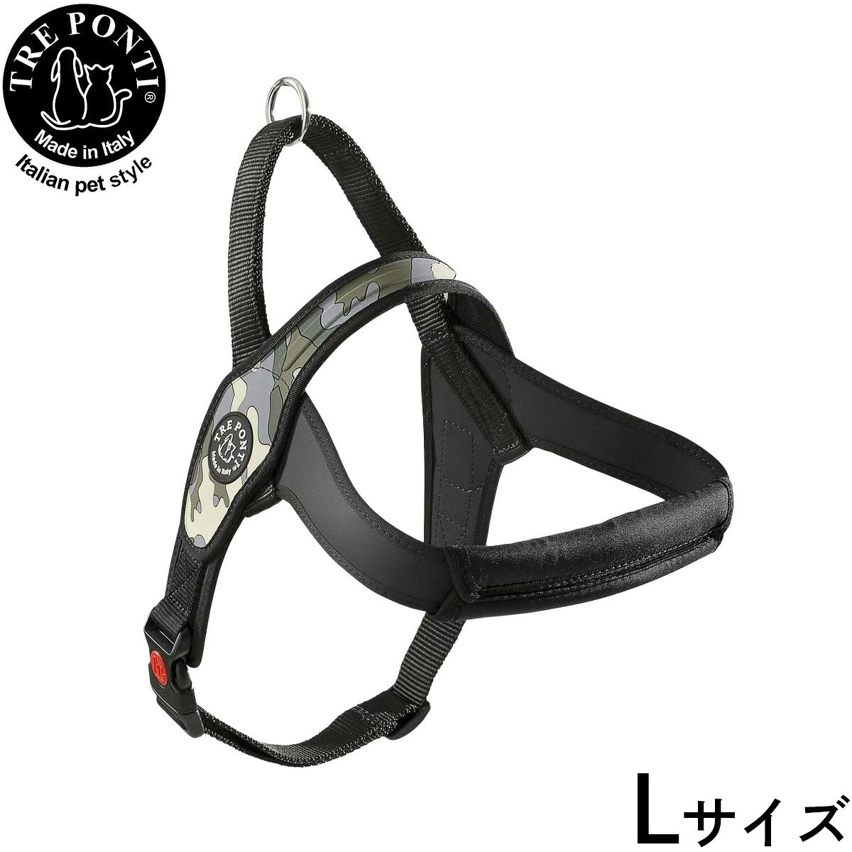 トレポンティ TREPONTI プリモ カモフラージュ ハーネス L号 グレーカモ【送料無料】