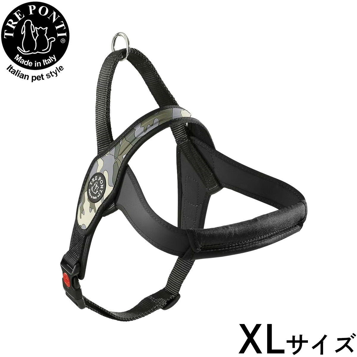 トレポンティ TREPONTI プリモ カモフラージュ ハーネス XL号 グレーカモ【送料無料】