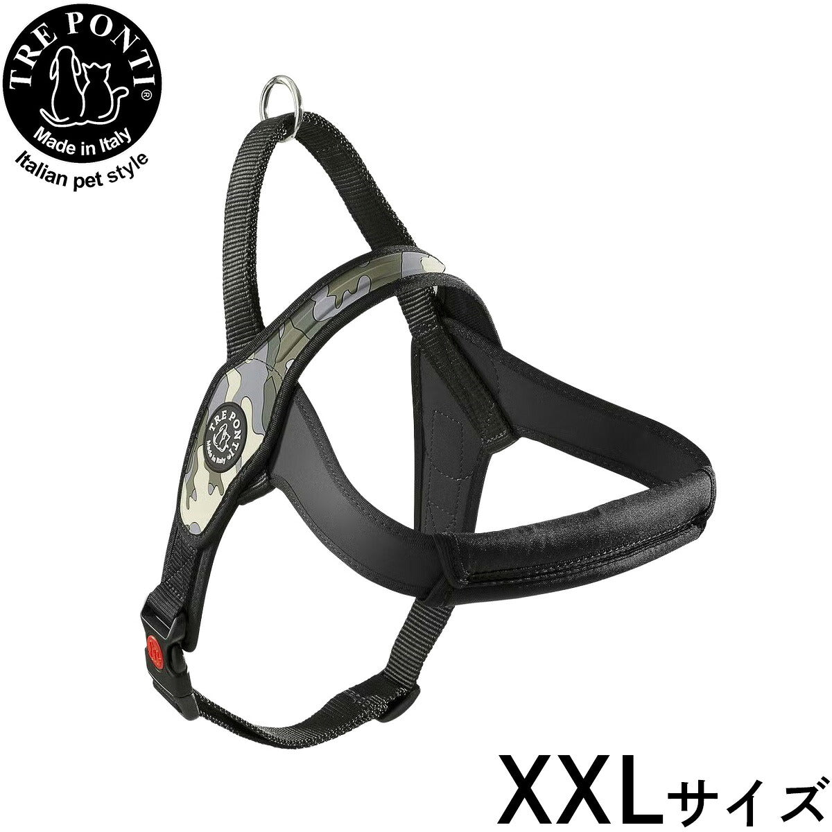 トレポンティ TREPONTI プリモ カモフラージュ ハーネス XXL号 グレーカモ【送料無料】