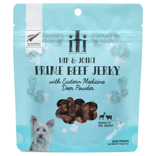 iti(イティ) トリーツ ビーフジャーキー 股関節ケア 100g 無添加 機能性おやつ ジョイント 関節 天然 ナチュラル サプリメント配合