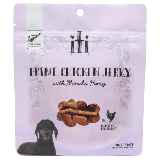 iti(イティ) トリーツ 凝縮カットチキン 口腔ケア 100g 無添加 機能性おやつ マウスケア マヌカハニー 天然 ナチュラル サプリメント配合