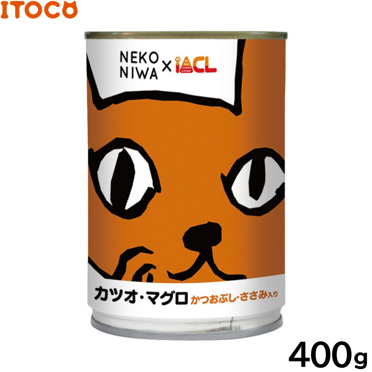 NEKONIWA キャットフード缶 カツオ・マグロ・かつおぶし・ささみ入り 400g