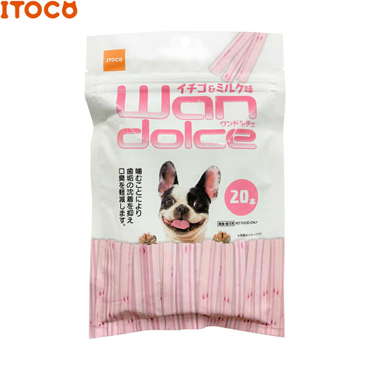 ITOCO ワンドルチェ イチゴ&ミルク味 犬用おやつ 20本