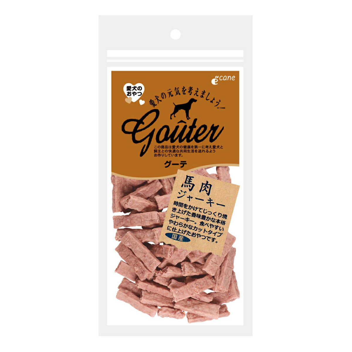 グーテ 犬用おやつ 馬肉ジャーキー 80g