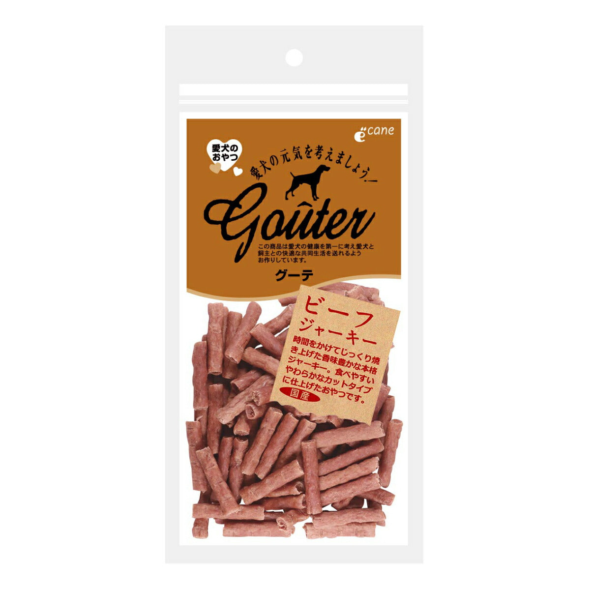 グーテ 犬用おやつ ビーフジャーキー 80g
