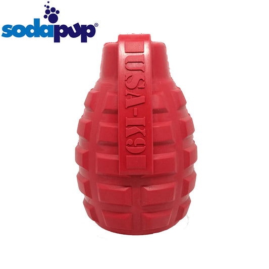 ソダパップ チュートイ&トリートディスペンサー USA-K9 グレネード L レッド【送料無料】