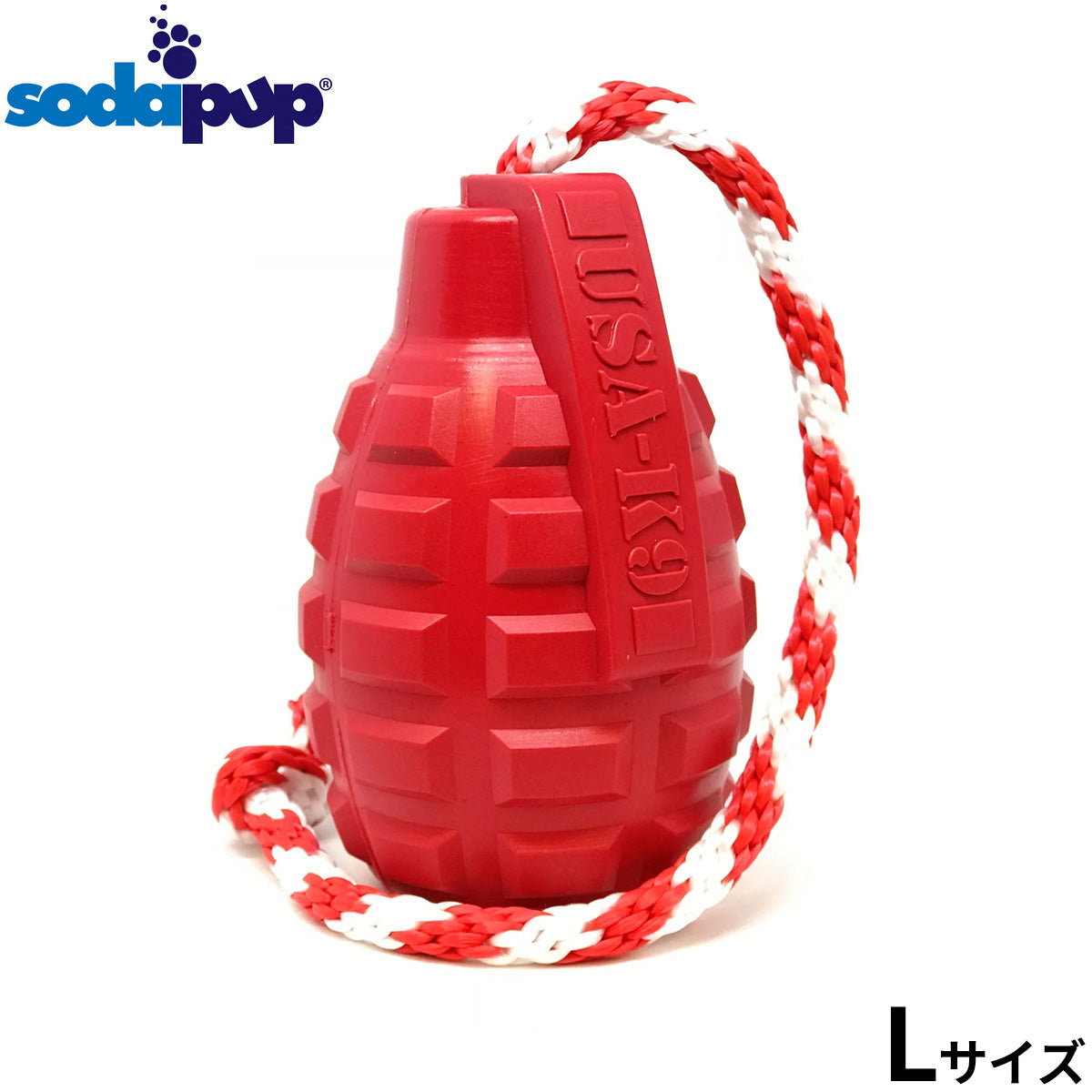 ソダパップ USA-K9 タグトイ グレネード L レッド【送料無料】