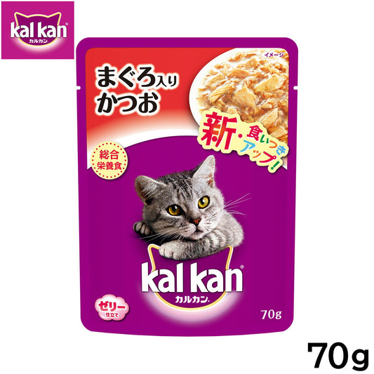 カルカン キャットフード パウチ 成猫用 まぐろ入りかつお 70g パテ ペースト