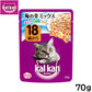 カルカン キャットフード パウチ 18歳から 海の幸ミックス まぐろ・白身魚・さけ入り 70g パテ ペースト