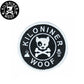 KILONINER キロナイナー カスタマイズ用パッチ Mini Dog and Crossbones Patch Black/White