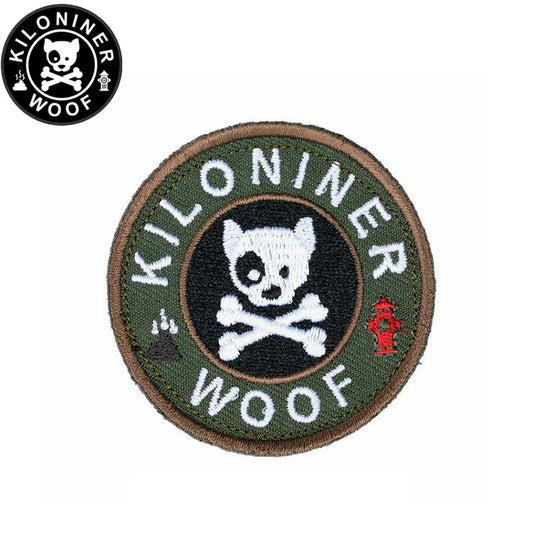 KILONINER キロナイナー カスタマイズ用パッチ Mini Dog and Crossbones Patch Multicam
