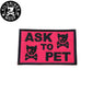 KILONINER キロナイナー カスタマイズ用パッチ ASK TO PET SKULL Patch Pink
