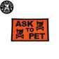 KILONINER キロナイナー カスタマイズ用パッチ ASK TO PET SKULL Patch Orange