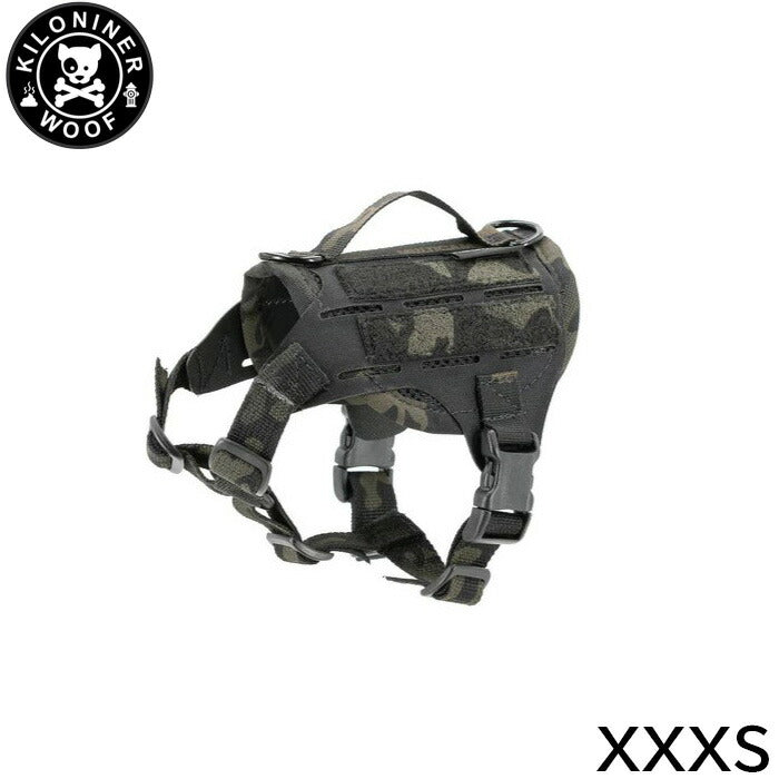 KILONINER キロナイナー M4 Tactical MOLLE Vest Laser Cut M4タクティカルモールベストレーザーカット ハーネス XXXS Multicam Black【送料無料】