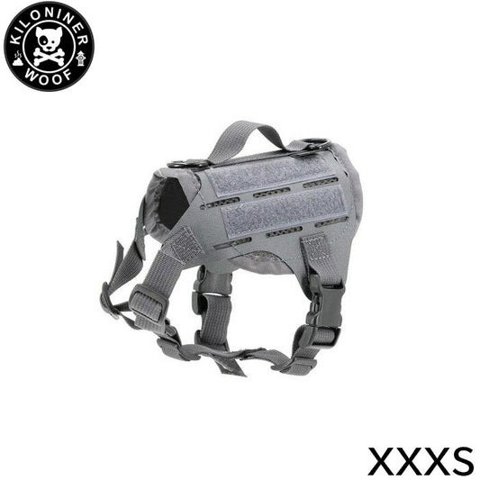KILONINER キロナイナー M4 Tactical MOLLE Vest Laser Cut M4タクティカルモールベストレーザーカット ハーネス XXXS Wolf Grey【送料無料】