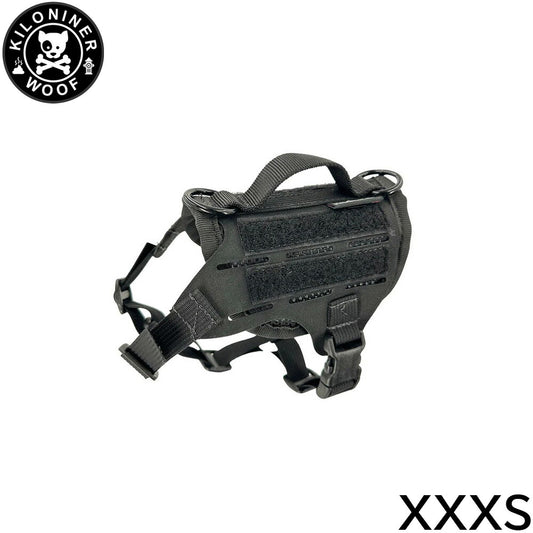 KILONINER キロナイナー M4 Tactical MOLLE Vest Laser Cut M4タクティカルモールベストレーザーカット ハーネス XXXS Black【送料無料】