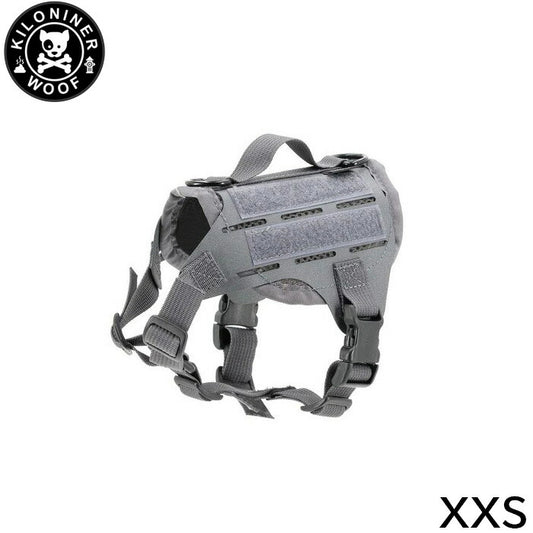 KILONINER キロナイナー M4 Tactical MOLLE Vest Laser Cut M4タクティカルモールベストレーザーカット ハーネス XXS Wolf Grey【送料無料】