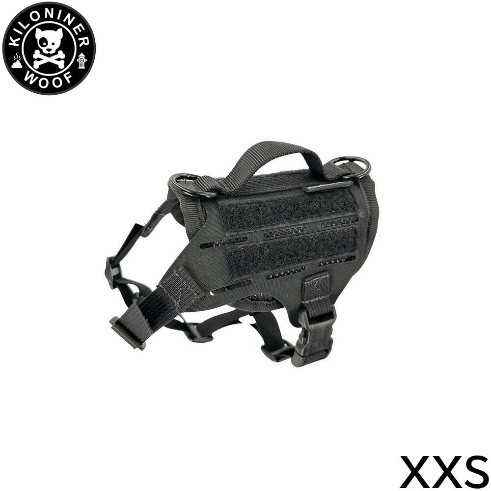 KILONINER キロナイナー M4 Tactical MOLLE Vest Laser Cut M4タクティカルモールベストレーザーカット ハーネス XXS Black【送料無料】