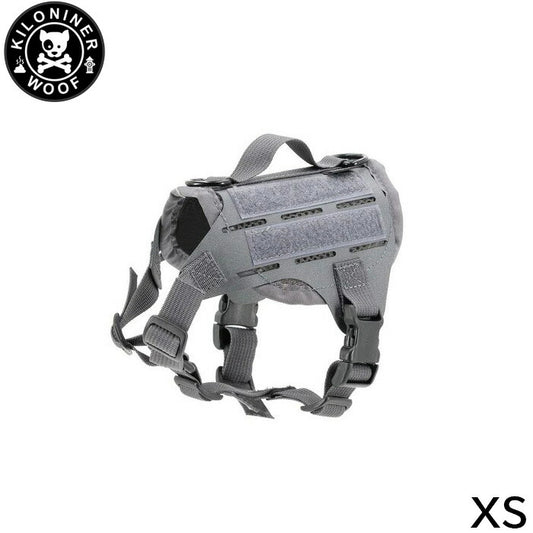 KILONINER キロナイナー M4 Tactical MOLLE Vest Laser Cut M4タクティカルモールベストレーザーカット ハーネス XS Wolf Grey【送料無料】