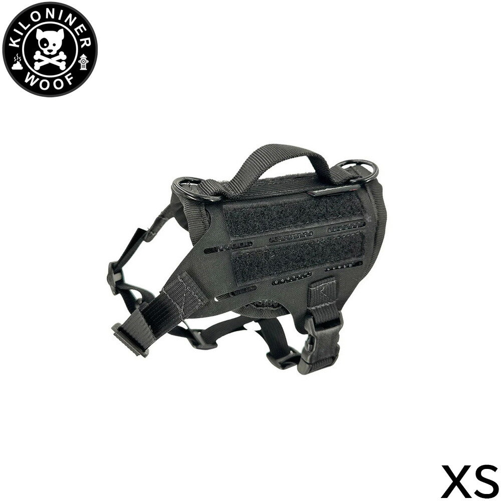 KILONINER キロナイナー M4 Tactical MOLLE Vest Laser Cut M4タクティカルモールベストレーザーカット ハーネス XS Black【送料無料】