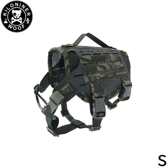 KILONINER キロナイナー M4 Tactical MOLLE Vest Laser Cut M4タクティカルモールベストレーザーカット ハーネス S Multicam Black【送料無料】