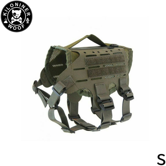 KILONINER キロナイナー M4 Tactical MOLLE Vest Laser Cut M4タクティカルモールベストレーザーカット ハーネス S Ranger Green【送料無料】