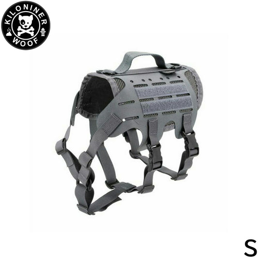 KILONINER キロナイナー M4 Tactical MOLLE Vest Laser Cut M4タクティカルモールベストレーザーカット ハーネス S Wolf Grey【送料無料】
