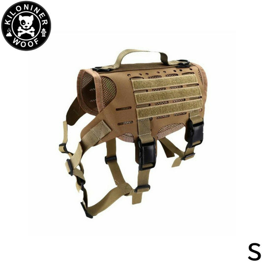 KILONINER キロナイナー M4 Tactical MOLLE Vest Laser Cut M4タクティカルモールベストレーザーカット ハーネス S Coyote【送料無料】