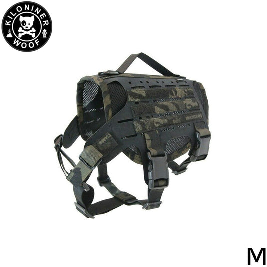 KILONINER キロナイナー M4 Tactical MOLLE Vest Laser Cut M4タクティカルモールベストレーザーカット ハーネス M Multicam Black【送料無料】