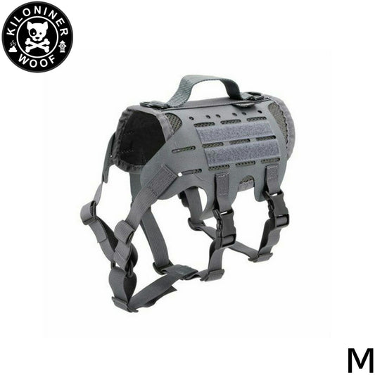 KILONINER キロナイナー M4 Tactical MOLLE Vest Laser Cut M4タクティカルモールベストレーザーカット ハーネス M Wolf Grey【送料無料】