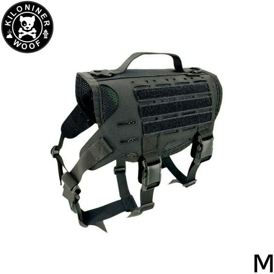 KILONINER キロナイナー M4 Tactical MOLLE Vest Laser Cut M4タクティカルモールベストレーザーカット ハーネス M Black【送料無料】