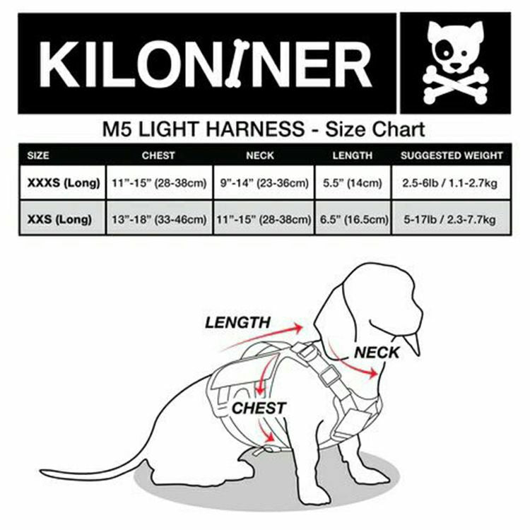 KILONINER キロナイナー M5 Light Vest M5ライトハーネス XXXS Multicam Black【送料無料】