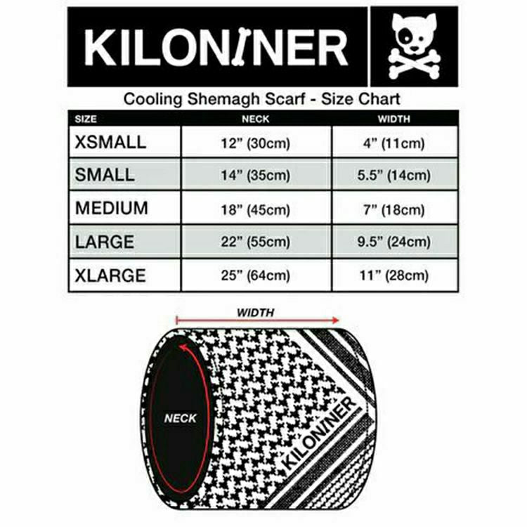 KILONINER キロナイナー ドッグウェア Cooling Shemagh Scarf クーリングシュマグ L Tan/Black