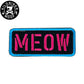 KILONINER キロナイナー カスタマイズ用パッチ MEOW Stencil Patch Pink/Turquoise