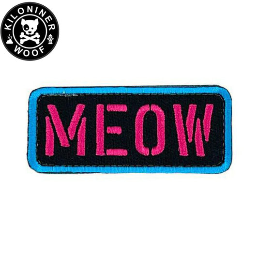 KILONINER キロナイナー カスタマイズ用パッチ MEOW Stencil Patch Pink/Turquoise