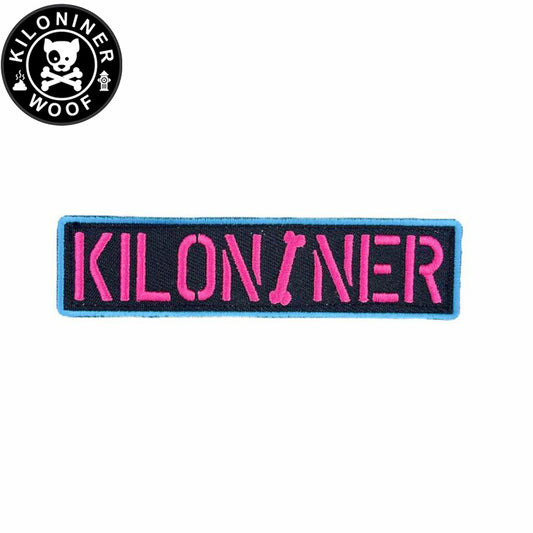 KILONINER キロナイナー カスタマイズ用パッチ Stencil Patch Pink/Turquoise
