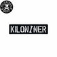KILONINER キロナイナー カスタマイズ用パッチ Stencil Patch Black/White