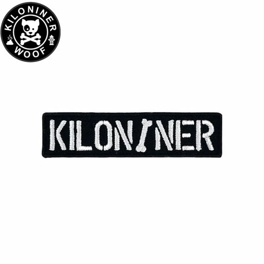 KILONINER キロナイナー カスタマイズ用パッチ Stencil Patch Black/White