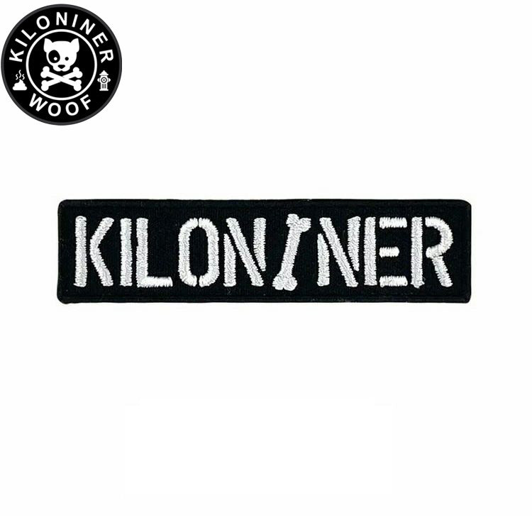 KILONINER キロナイナー カスタマイズ用パッチ Mini Stencil Patch Black/White