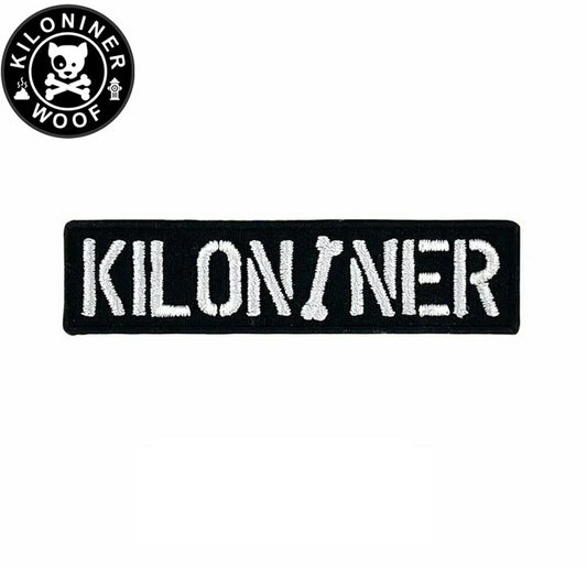 KILONINER キロナイナー カスタマイズ用パッチ Mini Stencil Patch Black/White