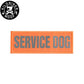KILONINER キロナイナー カスタマイズ用パッチ Reflective High Visibility SERVICE DOG Patch Orange