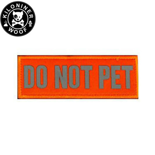 KILONINER キロナイナー カスタマイズ用パッチ Reflective High Visibility DO NOT PET Patch Orange