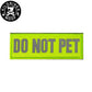 KILONINER キロナイナー カスタマイズ用パッチ Reflective High Visibility DO NOT PET Patch Green